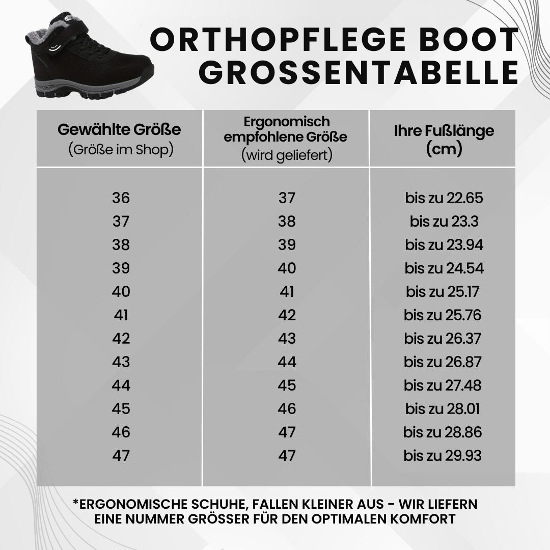 OrthoPflege Stiefel™ - ergonomischer & schmerzlindernden Komfortschuh