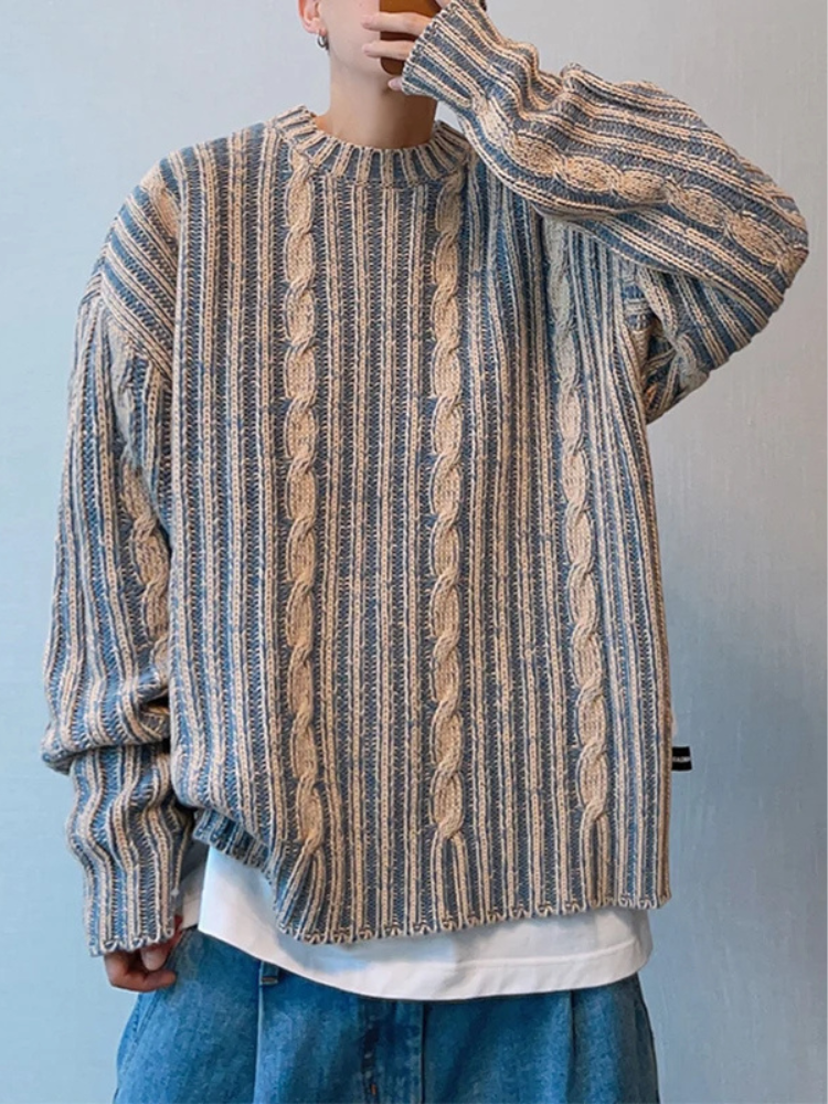 France Stripe Knit Sweater